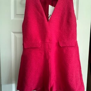 NWT Zara Hot Pink Romper!